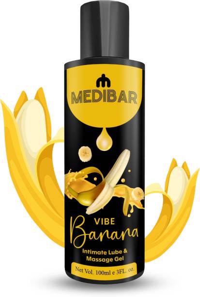 medibar Banana Lube Intimate & Massage Gel | Easy on skin | Water based lube Lubricant