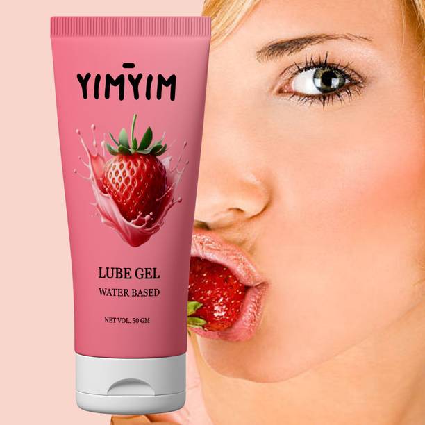 Yim Yim Flavored Strawberry Lube Gel – Long-Lasting, Smooth Water-Based Intimacy Gel Lubricant