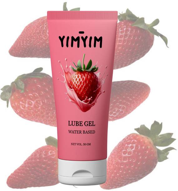 Yim Yim Long-Lasting Strawberry Intimacy Gel – Flavored Lube, Smooth, Safe Formula Lubricant