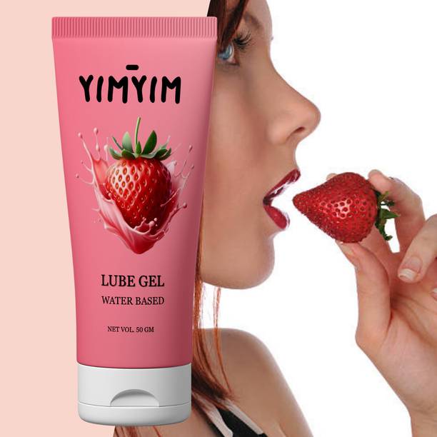 Yim Yim Strawberry Pleasure Gel – Water-Based Intimate Lube for Couples Fun Lubricant