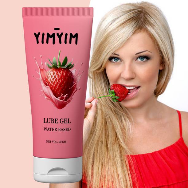 Yim Yim Strawberry Flavored Lube Gel - Water-Based, Safe, Smooth Intimate Lubricant Lubricant