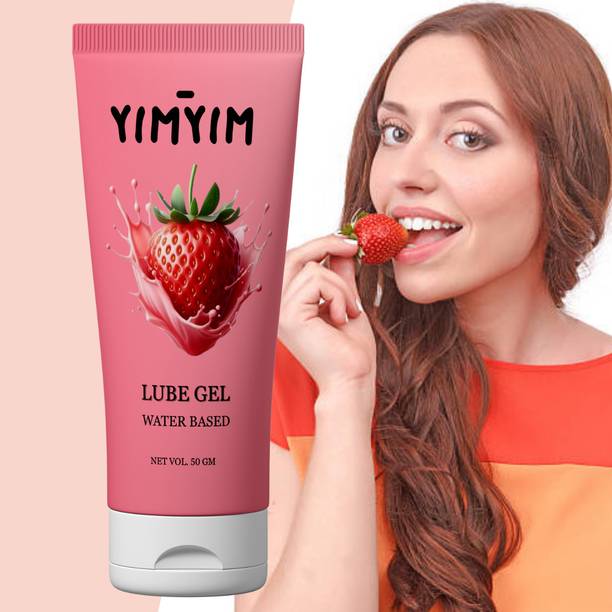 Yim Yim Water-Based Strawberry Sex Lube Gel - Smooth, Long-Lasting, Fun for All Lubricant