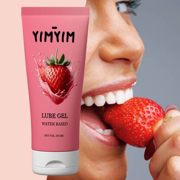 Yim Yim Intimate Strawberry Lube Gel - Water-Based, Flavored Gel for Better Play Lubricant