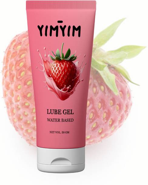 Yim Yim Strawberry Sensation Gel – Water-Based, Flavorful, Safe with Condoms Lubricant