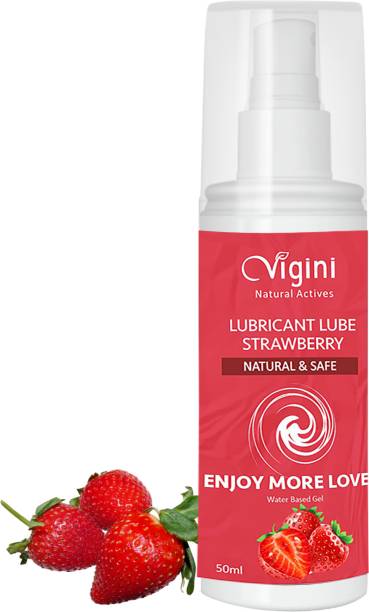 Vigini Strawberry Water Based Lubrication Lube Sensual Massage Gel Men Long Time Lubricant