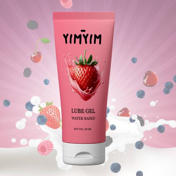 Yim Yim Strawberry Water-Based Lube Gel for Smooth, Skin-Safe, Gentle Intimacy Lubricant