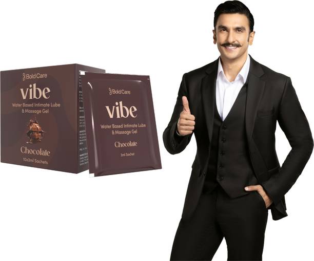Bold Care Vibe Water-Based Lube Sachets | Chocolate Flavored | 10x3gms Lubricant