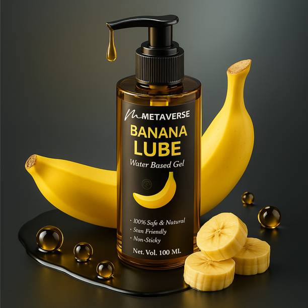 METAVERSE Banana Flavored Lubricant Gel for Men and Women, Water Based Intimate Lube Lubricant