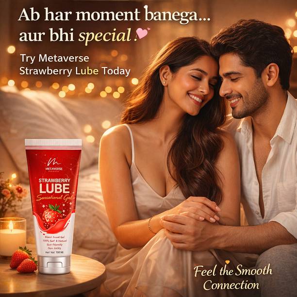 METAVERSE Lubricant For Men & WomenExplore Warm Sensation Lube Gel for intimacy Strawberry Lubricant