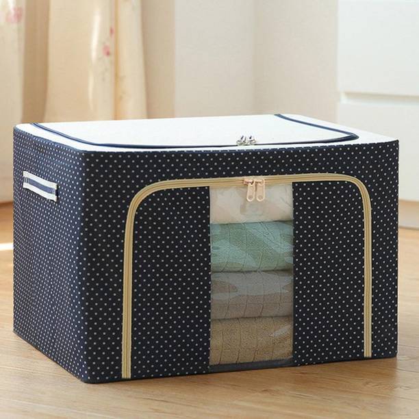 Evona Clothes Storage Box Foldable Clothes Quilt Storage Bag Blanket Closet Sweater Organizer Box Luggage Cover