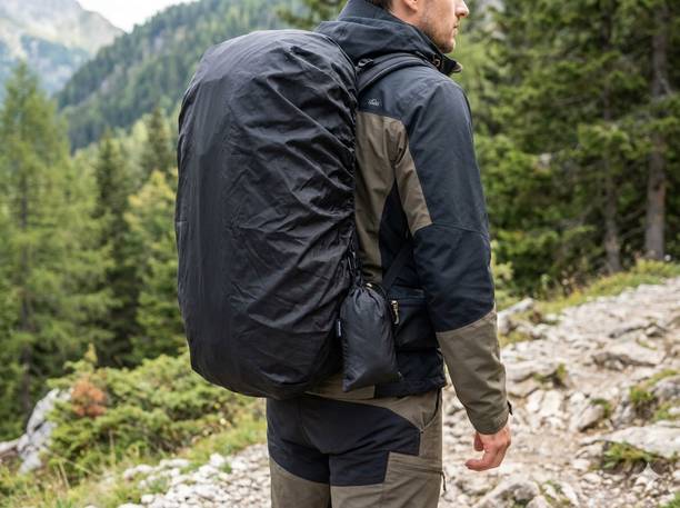 yeshatread Waterproof and Dustproof Backpack Rain Cover with Compact Zippered Storage Pouch Luggage Cover