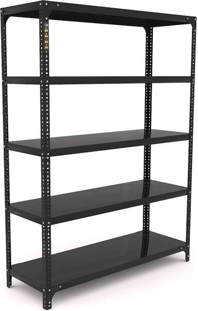 FIDVI FERRO Sturdy Steel Luggage Rack Foldable(09x35x48)inches 5 Shelf Portable Heavy Duty Luggage Rack