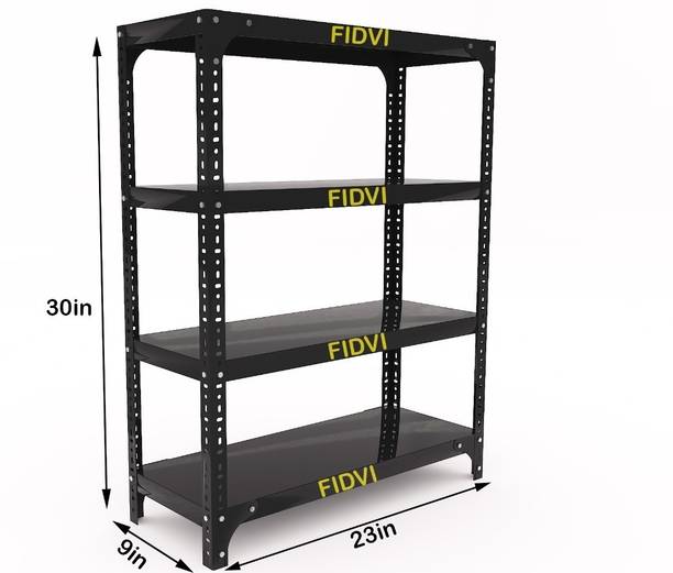 FIDVI FERRO Sturdy Steel Luggage Rack Foldable 09x23x30 inches 4 Shelf (Medium Gauge) Luggage Rack