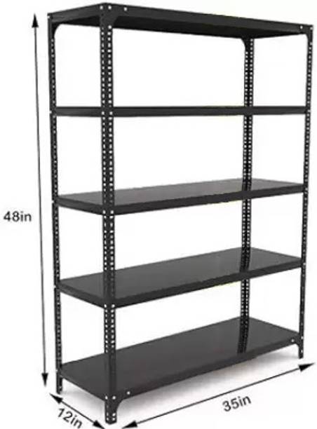 Aknoteek Slotted Angle 5 Shelves Multipurpose rack, office rack, shoe rack Luggage Rack