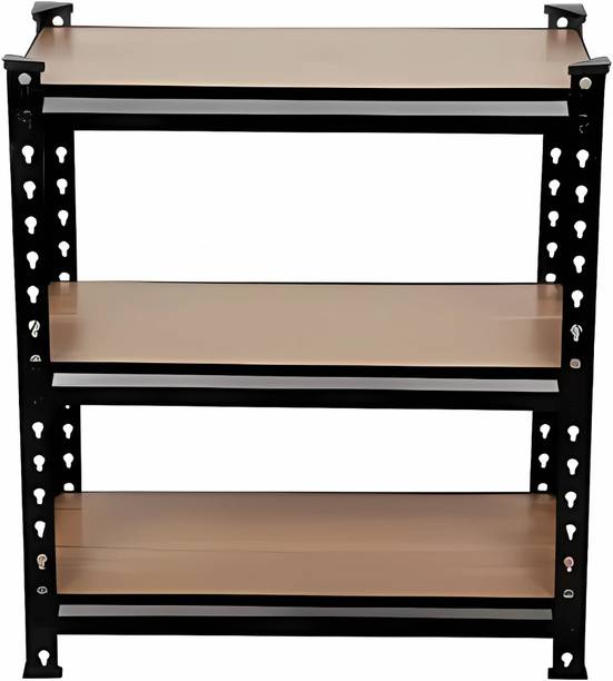 NUTAN TRADERS Boltless Folding 3-PreLaminate Shelves Book shelf/Shoes Rack/Kitchen Rack Luggage Rack