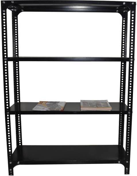 FIDVI FERRO Sturdy Steel Luggage Rack Foldable(12x23x36) inches 4 Shelf Portable Heavy Duty Luggage Rack