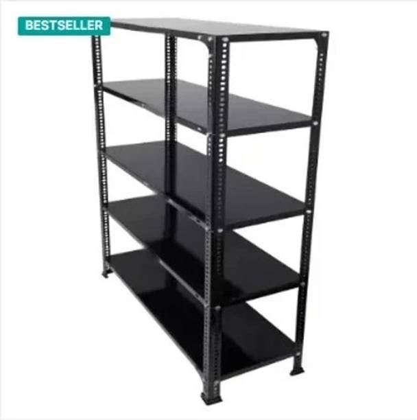 FIDVI FERRO Slotted Angle CRC Sheet 5 Shelves Multipurpose Storage 09"X35"X48" office rack Luggage Rack
