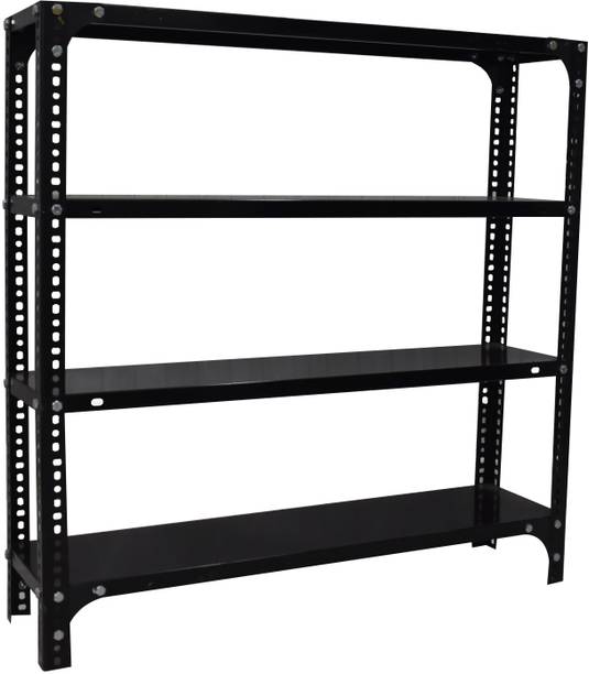 FIDVI FERRO Utensil Kitchen Rack Iron Premium Iron Rack 09x29x36 Inch 4 Shelf For Kitchen Storage Shelves PowderCoated