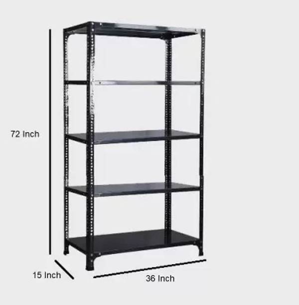Premier New Slotted Angle 5Shelves Multipurpose Powder Coating Storage Racks15X36X72 Luggage Rack