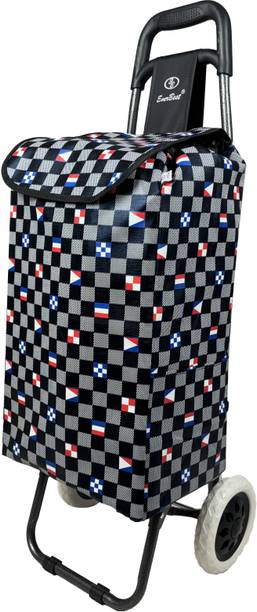 EverBest Shopping Trolley Bag (Black Chess) Luggage Trolley