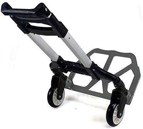 BRUZZLINE Aluminum Folding Dolly – Heavy-Duty Luggage Trolley Cart Luggage Trolley Luggage Trolley