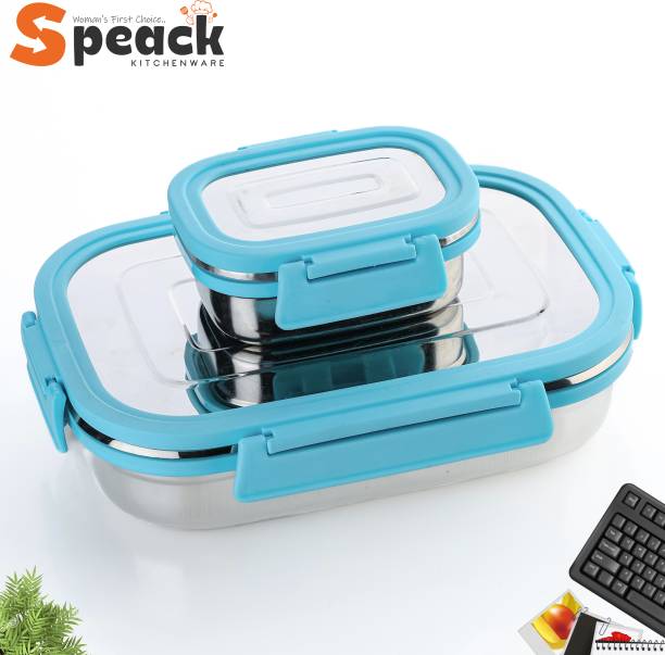 SPEACK Stainless Steel Tiffin 2 Containers Lunch Box