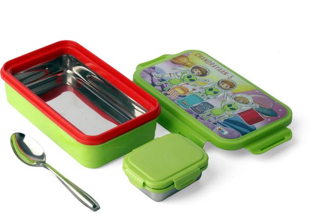 GALOOF Stainless Steel Insulated Airtight Leak-Proof Lunch Box for Office, School 2 Containers Lunch Box