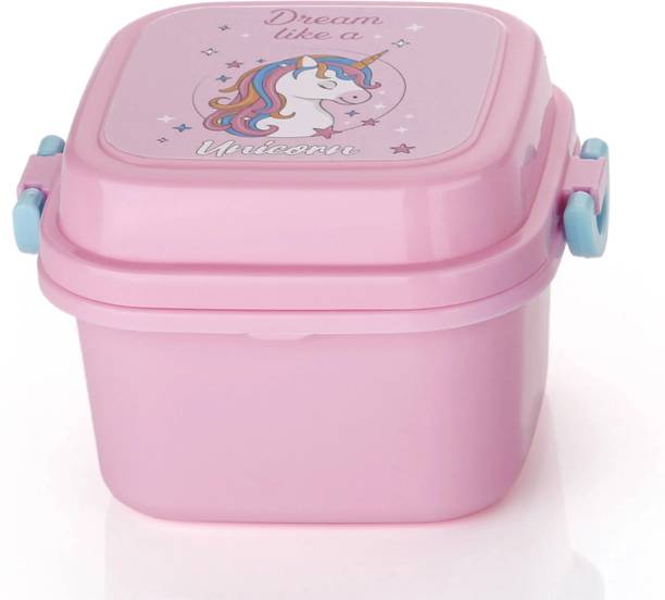 Aalok Plastic Lunch Box for Kids, Boys, Girls, School & Office with 2 Containers