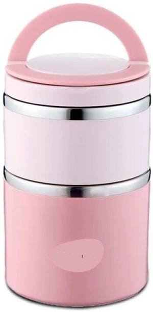 टेडेमी Insulated Hot & cold steel 2 कंटेनर लंच बॉक्स