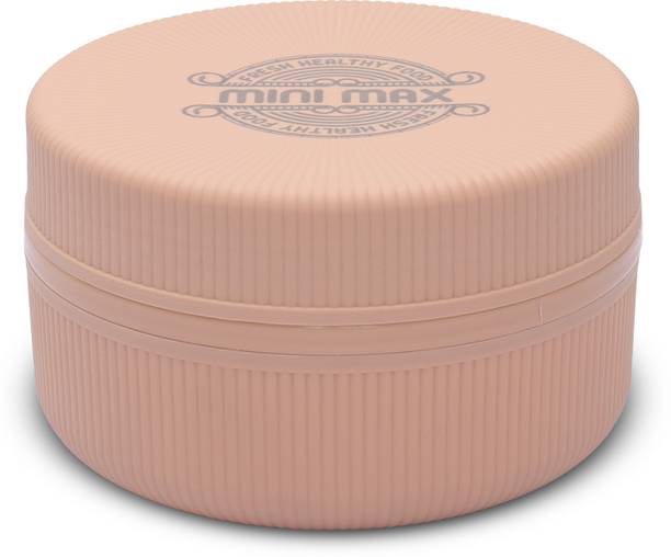 JAYPEE Stainless Steel Mini Max Hot & Cold PU Insulated Plastic Lunch Box Peach 500 ml 1 Containers Lunch Box