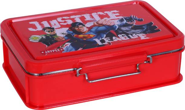 जयपी Insu. S.S. Lunch Boxes- Rocksteel Red 2 कंटेनर लंच बॉक्स