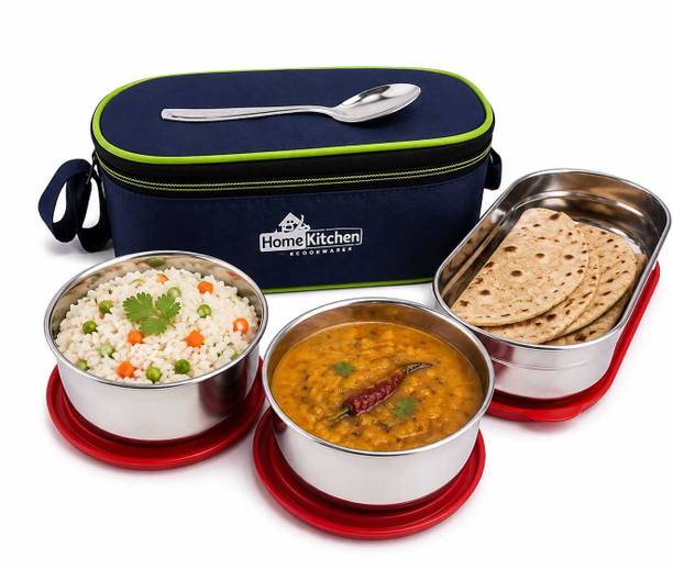 Hkitchen Home Kitchen corporate Stainless Steel 3 Containers Stainless Steel Off
