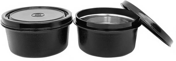 Zaib Containers for Tiffin bag | microwave safe Container Airtight steel box 2 Containers Lunch Box