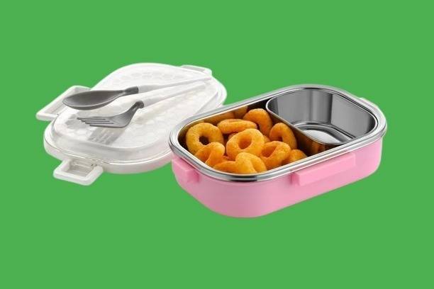 Kello Stainless Steel Airtight Leak-Proof Tiffin Box Lunch Box for Office, School A04 2 Containers Lunch Box