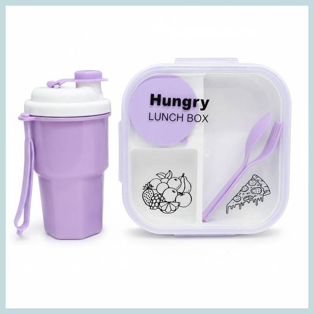 Shop Versa Lanch box whit bottle 4 Containers Plastic School Lunch Box