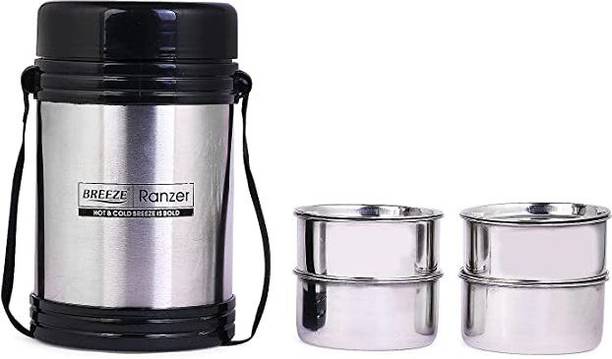 BREEZE PARIK STEEL LUNCH BOX 4 4 Containers Lunch Box