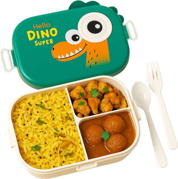 Wizmo Dino Kids School 2 Containers Lunch Box