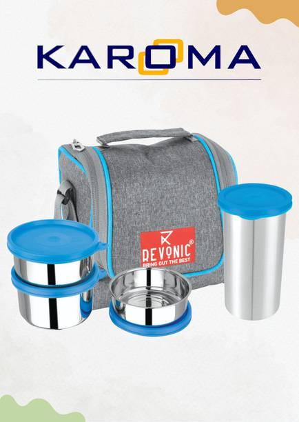 KAROMA DELICIOUS COMBO SOFT INSULATED 4 Containers Lunch Box