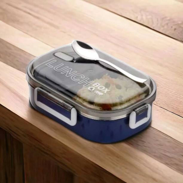 TRENDINGKITCHEN Lunch Box For School, lunchbox for kids, Steel lunchbox, tiffin box, 2 Containers Lunch Box