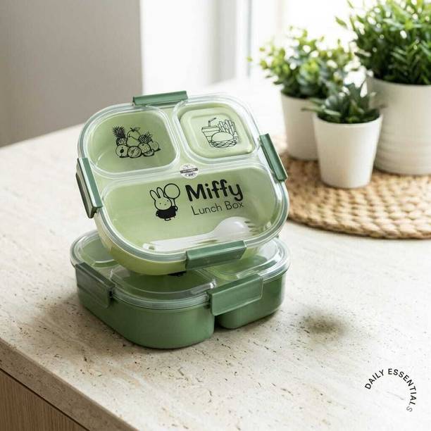 GAMIRT MIFFY BUNNY LUNCH BOX 3 Containers Plastic School Lunch Box