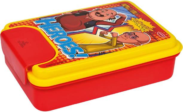 Pratap One Lock 950 Motu Patlu 2 Containers Lunch Box