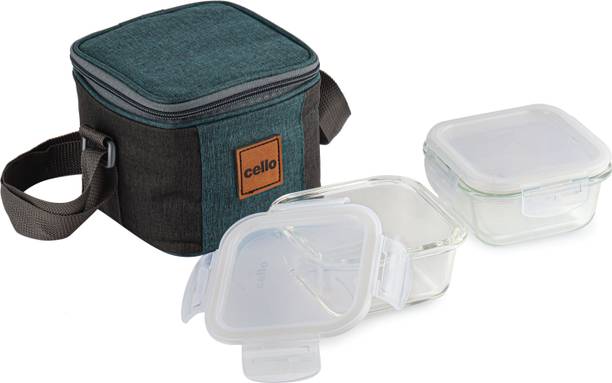सेलो Elite Square Lunch box 2 pcs set 2 कंटेनर लंच बॉक्स