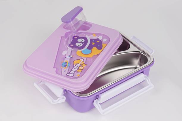 AK10ZONE 3 Insulated Lunch Box with 3 Compartment, Inner Stainless Steel 3 Containers Lunch Box