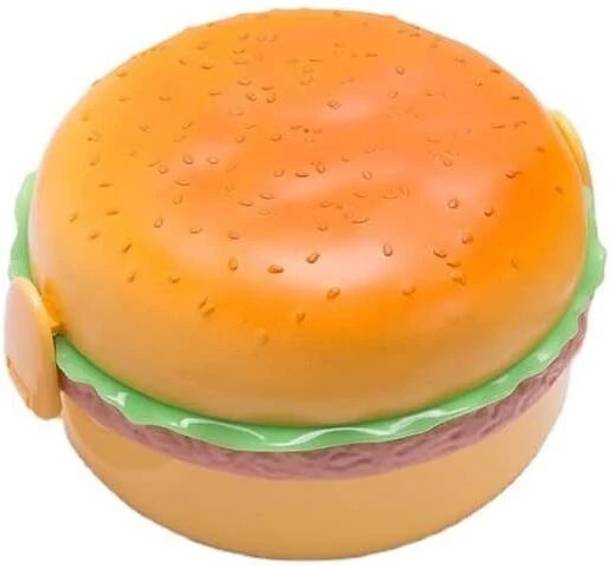 ESENTIA Lunch Box for Kids Burger Shape School Tiffin Box for Boys 1 Containers Lunch Box