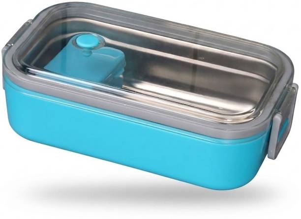 RAJESH CANVA LUNCH BOX 2 Containers Plastic Office Lunch Box