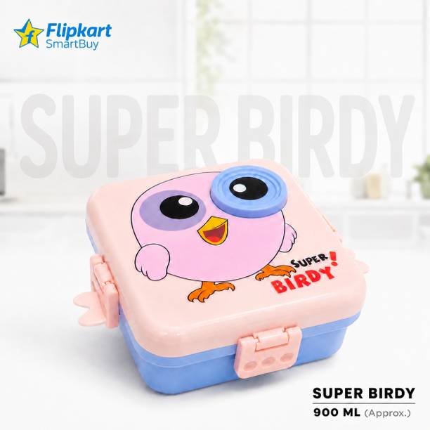 Flipkart SmartBuy Super Birdy Leakproof Kids Lunch Box 900 ml 1 Containers Plast