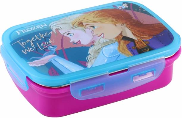 SKI SNAP LOCK STEEL FROZEN 2 Containers Lunch Box