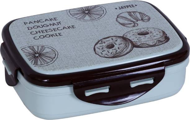 JAYPEE Ecosteel Jr Lunch Box Pista Brown 2 Containers Lunch Box