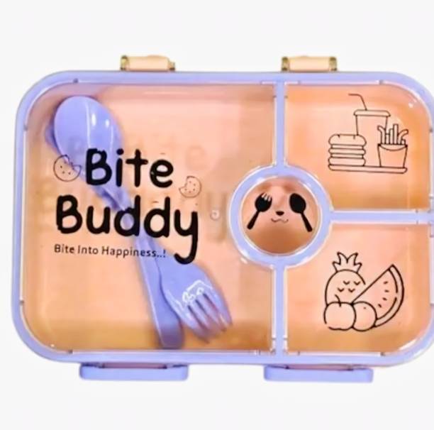 JAGANMART Bite buddy lunch box 1 Containers Plastic School Lunch Box