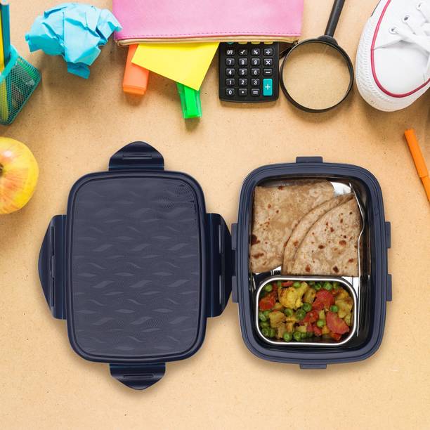 JAYPEE VEEL-RKBLUE 2 Containers Stainless Steel School Lunch Box